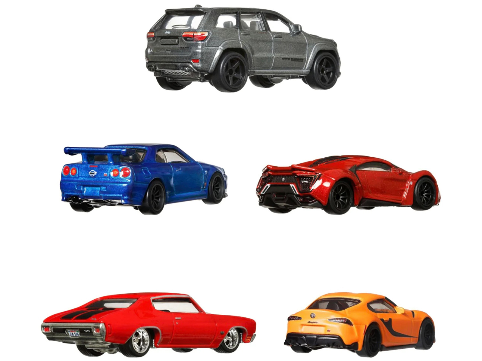 Diecast "Fast & Furious" Premium Bundle Set of 5 Cars Diecast Model
