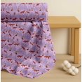 thumbnail image 4 of Soimoi Purple Cotton Poplin Fabric Cedar Tree & Fox Animal Decor Fabric Printed Yard 42 Inch Wide, 4 of 7