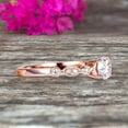 thumbnail image 3 of Moissanite Diamond Engagement Ring Classic Vintage Style 1.50 Carat Art Deco Ring On 10K Rose Gold, Promise Ring, Anniversary Gift, 3 of 5