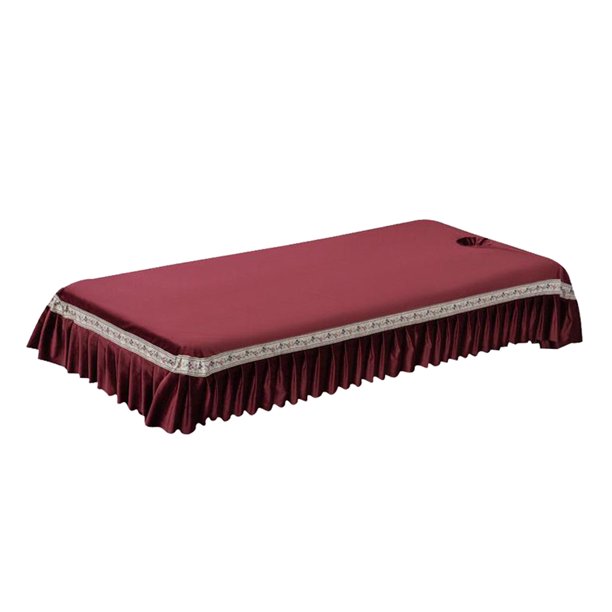 Se la la adaptaciónción a Camas de 90 Cm de Ancho - de de Cubierta de Sábana de Cenefa con Orificio para La 2 BLESIY Hoja de cenefa de mesa de masaje