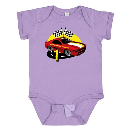 

Inktastic Race Car 1st Birthday Gift Baby Boy Bodysuit