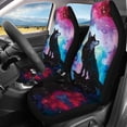 thumbnail image 2 of Uourmeti Wolf Starry Night Car Seat Covers Easy to Install Car Seat Cover Full Set, Auto Decor Compatible with Cars Sedans, 2 of 6