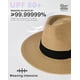 thumbnail image 3 of Sombrero de Paja Unisex Panamá Sombrero de Sol de ala Ancha de 58-60 cm para Hombres y Mujeres Sombrero de Paja Ajustable, 3 of 5