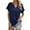 Navy, variant on Lixiuxyad Women'S T-Shirts Women's Fashion Solid Color Loose Small V Neck T Shirt,Green L