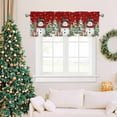 thumbnail image 6 of Christmas Valance Snowman Kitchen Valance for Window,54" x 18",Rod Pocket Decoration Xmas for Bedroom Living Kid Room, 6 of 6