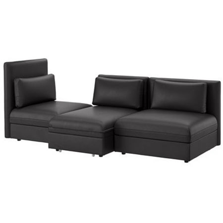 Ikea 3-seat Sleeper sectional, Murum black