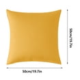 thumbnail image 3 of Outdoor Waterproof Pillow Cover, Modern Solid Color Cushion & Backrest Protector, Weather - Resistant & Easy - Clean Fabric, 19.7" x 19.7", QFL, 3 of 7