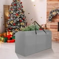 thumbnail image 4 of Christmas Tree Storage Bag Heavy Duty Large Capacity Zippered Protective Cover For Disassembled Trees Up To 56 Ft Tall Durable Handles Easy Transport Holiday Organizer, 4 of 7
