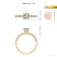thumbnail image 5 of ANGARA Natural 1 Ct Diamond Engagement Ring with Diamonds in 14K Yellow Gold for Women (Size-5.5mm| Color-K| Clarity-I3) | April Birthstone, Anniversary, Jewelry Gift for Women | Natural Diamond Ring, 5 of 9