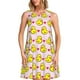 thumbnail image 1 of Balery Ducks And Pink Heart Vestidos de verano para mujer con estampado: vestido holgado sin mangas, vestido playero informal y cómodo para días calurosos., 1 of 7