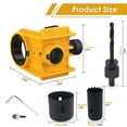 thumbnail image 5 of Door Lock Installation Kit, For Metal or Wood Doors, 2 Adjustable Bushings, Easy Installation with Hole Saw & Anti-Warp Backing Plates (Yellow), 5 of 5