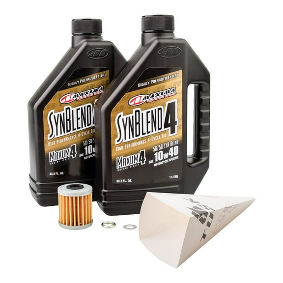 Tusk 4-Stroke Oil Change Kit Maxima Synthetic Blend 10W-40 For Suzuki RMZ250 2004-2026