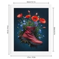 thumbnail image 2 of Paint By Numbers Kit for Adults Beginner - DIY Red Boot Floral Display Canvas Painting Kits for Adults, Frameless Paint By Number for Adults for Home Wall Decor 16x20 Inch, 2 of 7