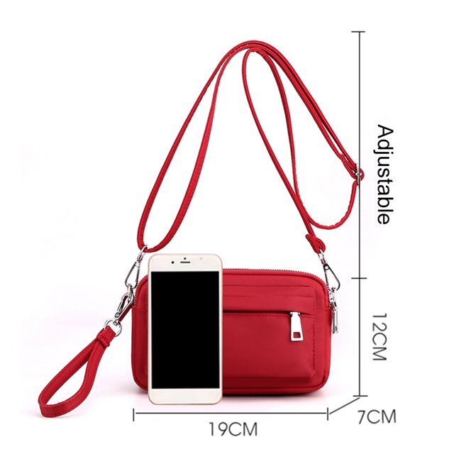 Bolsos Cruzados De Nailon Bolsa de escuela de nylon de la moda del de escuela de las señoras de los múltiples bolsillos simple para las muchachas adolescentes Sywqhk Para Estrenar