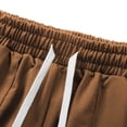 thumbnail image 4 of Men's Sports Shorts Multiple Pockets Running Training Basketball Shorts(Coffee,M), 4 of 8