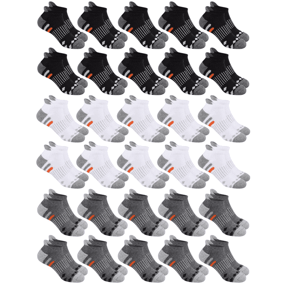 COMFOEX Child Socks 30 Pairs Boys & Girls Ankle Lightweight Socks Breathable Kids Low Cut Socks