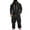 Black, variant on Men’s Pullover Hoodie with Front Pocket and Drawstring Hood Long Sleeve Top and Cargo Pants Set for Casual Wear Black M