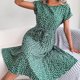 thumbnail image 3 of Vestido De Mujer Vestido de primavera y verano para mujer, elegante vestido floral para fiesta (verde XL) Ygjytge para Mujer Verde T M, 3 of 8