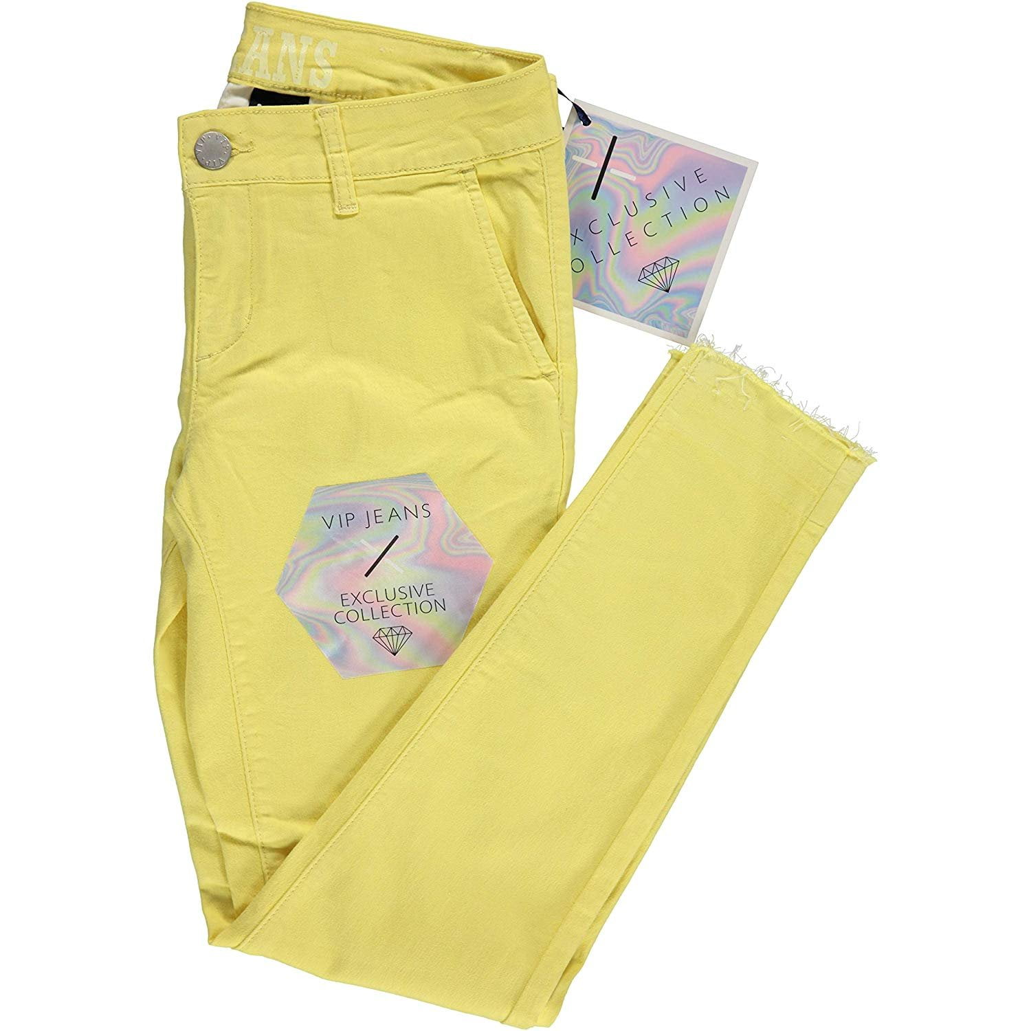 pastel yellow jeans