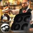 thumbnail image 5 of AnuirheiH Ice Cube Tray, Large Square Ice Tray and Sphere Ice Ball Maker for Whiskey, Reusable and BPA Free (1Pcs Silicone Ice Cube Molds ), 5 of 9