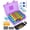 Purple, variant on Monthly Pill Organizer 3 Times a Day, Medicine Box with Portable Weekly Pill Bag, Keychain Pill Case, Pill Cutter and 2 Sticker (Tea, 3 Times a Day)