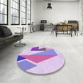 thumbnail image 4 of Ahgly Company Machine Washable Indoor Rectangle Transitional Blossom Pink Area Rugs, 2' x 3', 4 of 7