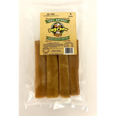 UPC: 0853787008215 | Tibetan Dog Chew Himalayan Yak Cheese Bone for Medium Dogs 4 Sticks Bag