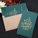 thumbnail image 4 of 12 creativas tarjetas de felicitación retro bronceadas Tarjeta de felicitación Tarjeta de San Valentín Tarjeta de Navidad Día del Maestro Tanabata Navidad verde universal, 4 of 5