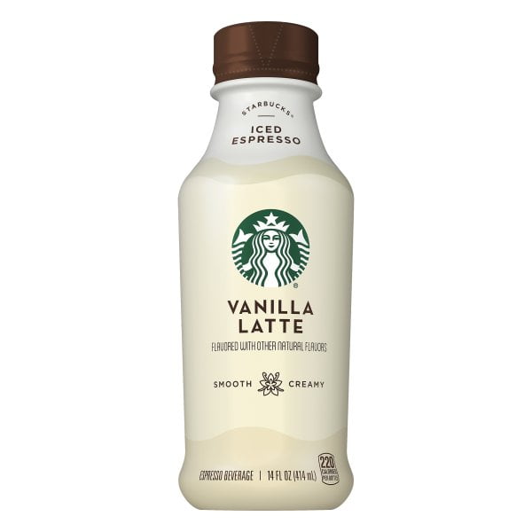 Starbucks Iced Espresso Vanilla Latte Coffee Drink 14 oz Bottle