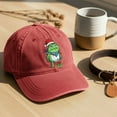 thumbnail image 6 of Christmas Hats for Men Women, Adjustable Embroidered Christmas Baseball Cap, Frog with Santa Hat Pattern (Red), 6 of 6
