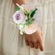 thumbnail image 4 of Flor de muñeca para novia, dama de honor, padrino, acento floral rosa, ajuste ajustable, diseño elegante, decoración para fiesta de boda, accesorio de muñeca, arreglo floral elegante, 4 of 9