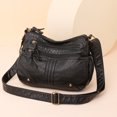 thumbnail image 4 of Bolso Tipo Cartera Informal para Mujer Correa Ajustable Bandolera Bolso PU Con (negro), 4 of 9