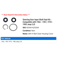 thumbnail image 2 of Steering Gear Input Shaft Seal Kit - Compatible with 1966 - 1967, 1970 - 1983 Jeep CJ5 1971 1972 1973 1974 1975 1976 1977 1978 1979 1980 1981 1982, 2 of 2