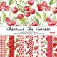 thumbnail image 1 of 24 hojas de papel para álbumes de recortes con temática de frutas, 15 x 15 cm, con fondo estampado de cerezas y fresas, cartulina de felicitación, blocs de papel decorativos para diarios., 1 of 9