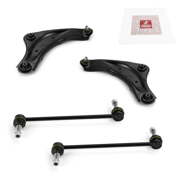 Metrix Premium Chassis Parts - 4 PC Front Lower Control Arm & Front Sway Bar Stabilizer End Link Kit Fits 15-18 Chevrolet City Express, 13-21 Nissan NV200, 13-19 Sentra, RK622160, RK622159, K750719