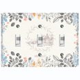 thumbnail image 1 of Metal Light Switch Plate Cover Vintage Retro Postal Floral Card FLW123, 1 of 15
