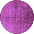 thumbnail image 1 of Ahgly Company Indoor Round Oriental Purple Industrial Area Rugs, 7' Round, 1 of 4