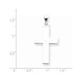 thumbnail image 3 of 14k White Gold Cross Pendant Charm, 3 of 4