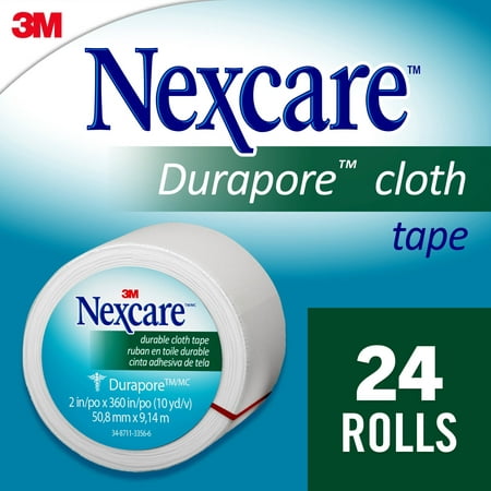 UPC 051131000216 product image for Nexcare Durapore Cloth First Aid Tape, Made by 3M, 2 inches x 10 yards, 1 Roll | upcitemdb.com