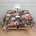 thumbnail image 3 of Pioneer Flower Floral Print Pattern Square Tablecloth,Waterproof Square Table Cover,Wipeable Spillproof Washable Table Cover for Home Kitchen Party Decor 42"X42"(107x107cm), 3 of 6