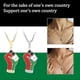 thumbnail image 3 of Gold PSilver lated Palestine Flag Fist Necklace Pendant 60cm Chain Palestinian, 3 of 5