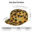 thumbnail image 6 of Daiia Hawaii Palms print Flat Bill Hats Flat Brim Trucker Cap Baseball Cap Adjustable Classic Low Profile Hat Unconstructed Plain Cap, 6 of 9
