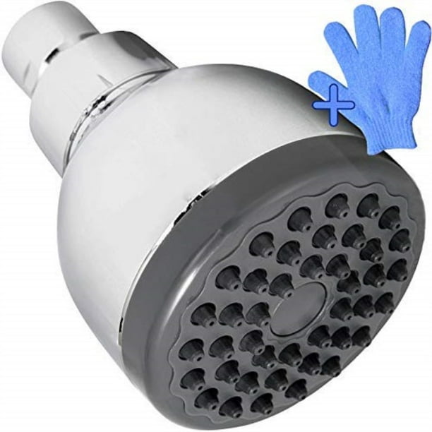 High Pressure Shower Head High Flow Pressure Boosting Chrome Shower