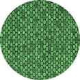 thumbnail image 1 of Ahgly Company Indoor Round Abstract Emerald Green Modern Area Rugs, 8' Round, 1 of 4