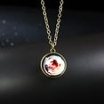 thumbnail image 1 of Glow Planet Dome Double Dark System Galaxy Glass Pendant Necklace with Unique Design, 1 of 2