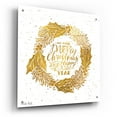 thumbnail image 2 of Epic Art 'Christmas and New Year Gold Wreath' by Cindy Jacobs, Acrylic Glass Wall Art, 24"x24", 2 of 8