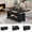 Black, variant on 40" Coffee Table Lift Top, Multi-Function Convertible Coffee Table with Drawers and Hidden Compartment, Converts to Dining Table for Living Room
