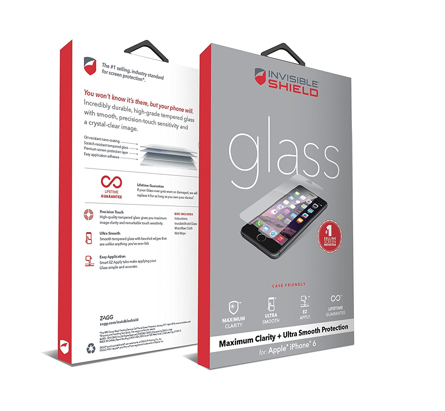 Iphone 6 6s Zagg Invisibleshield Glass Screen Protector Com
