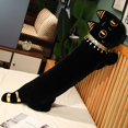 thumbnail image 3 of Almohada larga de felpa para gato, cojín suave para dormir, almohada para siesta, muñecas de animales de peluche Kawaii, juguete para gato egipcio negro, regalo para niños, 3 of 4