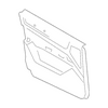 Genuine OE Porsche Door Trim Panel - 9Y0-867-108-AG-QQI